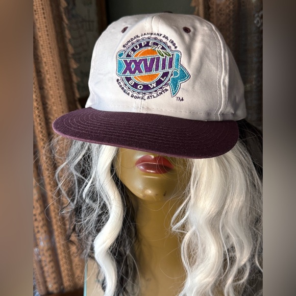 VTG ‘94 Super Bowl XXVIII Cap with Purple Brim